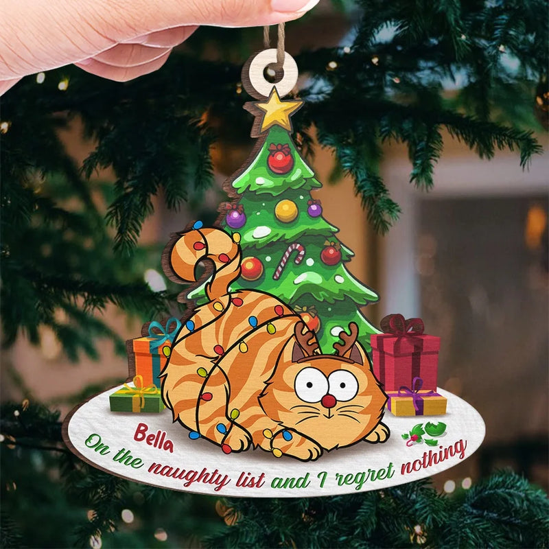 All I Want For Catmas Is You - Cat Personalized Custom Ornament - Wood Custom Shaped - Christmas Gift For Pet Owners, Pet Lovers