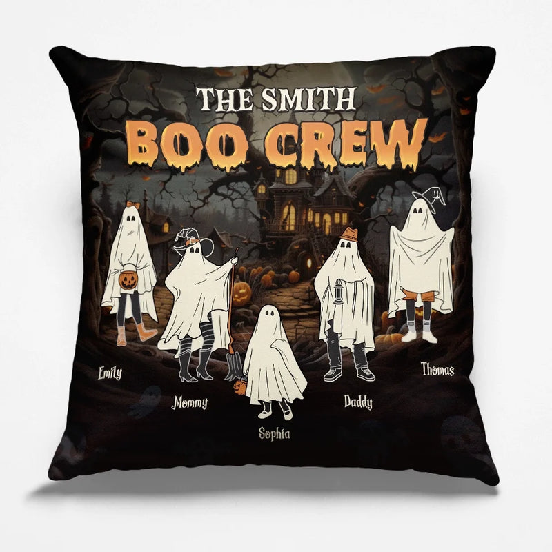 We Are Boo Crew - Family Personalized Custom Pillow - Halloween Gift For Family Members