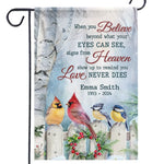 Forever Cherished, Never Forgotten - Memorial Personalized Custom Flag - Sympathy Gift For Family Members