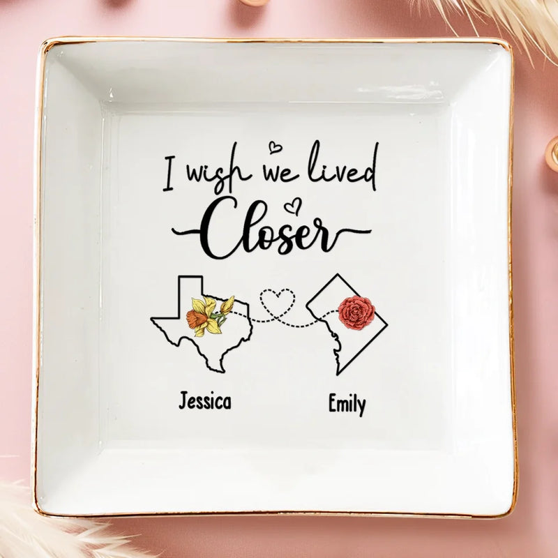 Sometimes Being With Your Best Friend Is All The Therapy You Need - Bestie Personalized Custom Jewelry Dish - Gift For Best Friends, BFF, Sisters