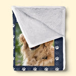 Custom Photo You Were My Favorite Greeting And Hardest Parting - Memorial Personalized Custom Blanket - Sympathy Gift For Pet Owners, Pet Lovers
