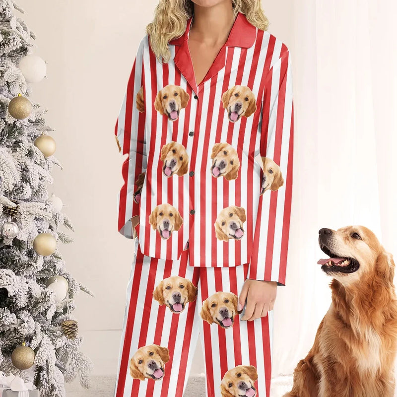 Custom Photo You’re My Furry Christmas Miracle - Dog & Cat Personalized Custom Pajamas - Christmas Gift For Pet Owners, Pet Lovers