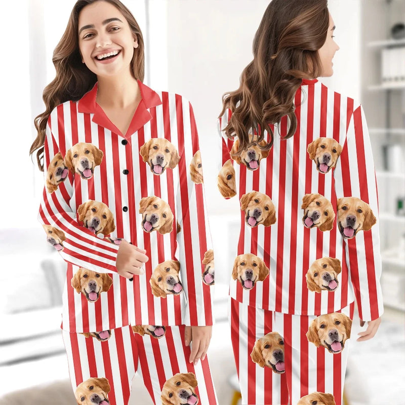 Custom Photo You’re My Furry Christmas Miracle - Dog & Cat Personalized Custom Pajamas - Christmas Gift For Pet Owners, Pet Lovers
