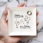 Perfect For Keeping All Those Little Things That Matter Most - Bestie Personalized Custom Jewelry Dish - Gift For Best Friends, BFF, Sisters