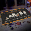 There's Some Horrors In This House - Family Personalized Custom Home Decor Decorative Mat - Halloween Gift For Family Members