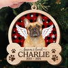 Custom Photo You Have Left My Life, But You Will Never Leave My Heart - Memorial Personalized Custom Shaped 2 Layered Wood Christmas Ornament - Sympathy Gift, Christmas Gift For Pet Owners, Pet Lovers