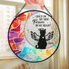 Best Friends Are Never Forgotten - Memorial Personalized Custom Stained Glass Window Hanging Suncatcher - Sympathy Gift For Pet Owners, Pet Lovers