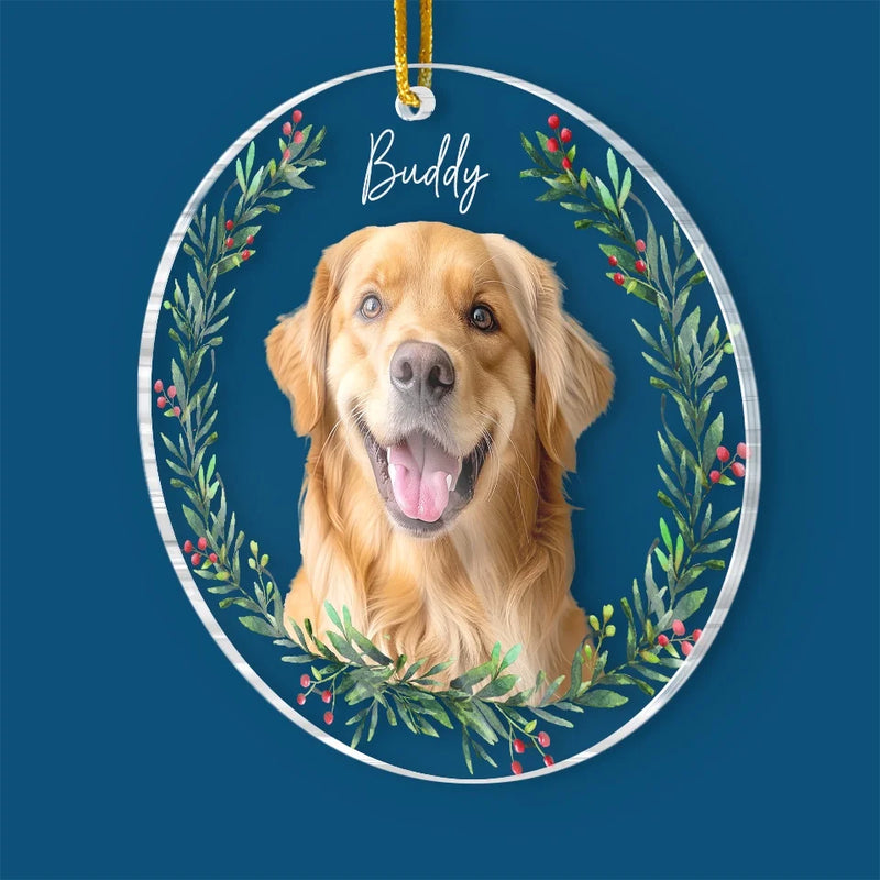 Custom Photo Wishing You A Christmas Filled With Wagging Tails And Wet Noses - Dog & Cat Personalized Custom Ornament - Acrylic Custom Shaped - Christmas Gift For Pet Owners, Pet Lovers