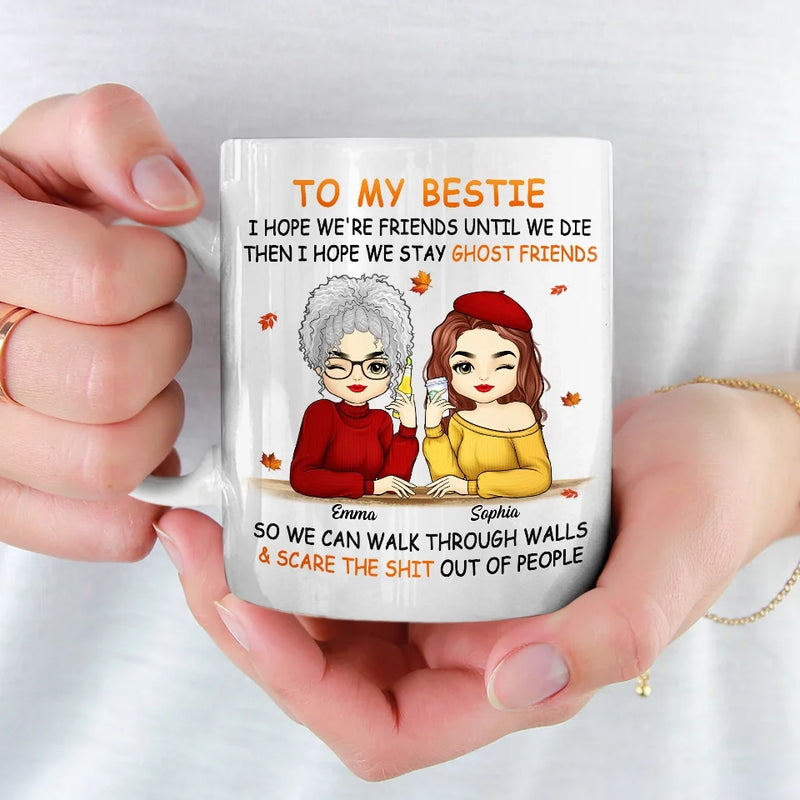 You're The Apple Of My Eye - Besties Personalized Custom Mug - Autumn Fall Gift For Best Friends, BFF, Sisters