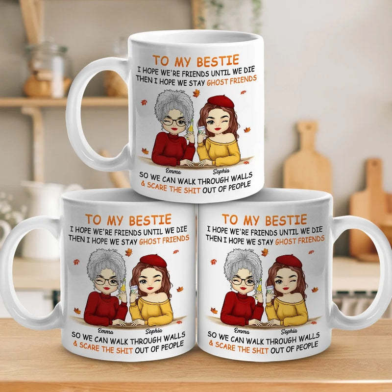 You're The Apple Of My Eye - Besties Personalized Custom Mug - Autumn Fall Gift For Best Friends, BFF, Sisters