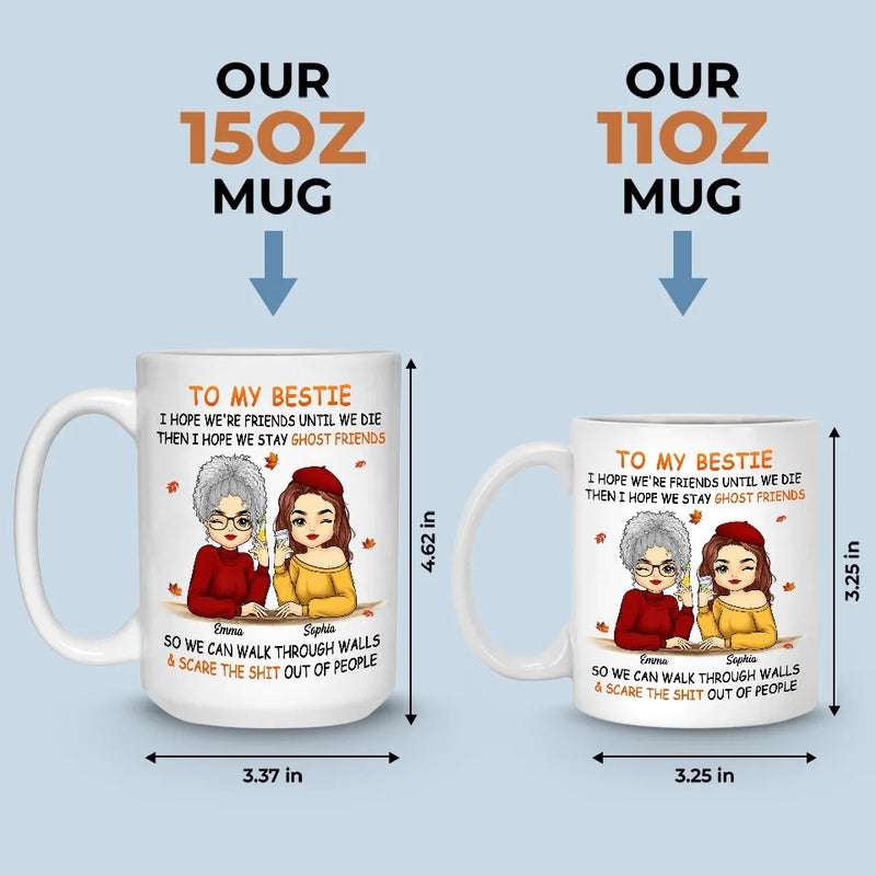 You're The Apple Of My Eye - Besties Personalized Custom Mug - Autumn Fall Gift For Best Friends, BFF, Sisters