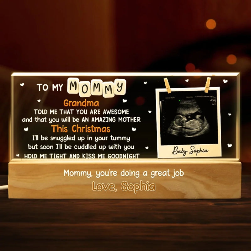 Custom Photo You Are Doing A Great Job - Family Personalized Custom Acrylic Letters 3D LED Night Light - Gift For Baby Kids, Newborn Baby