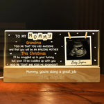 Custom Photo Baby Announcement Christmas Gifts for Mom - Personalized Acrylic Letters Night Light