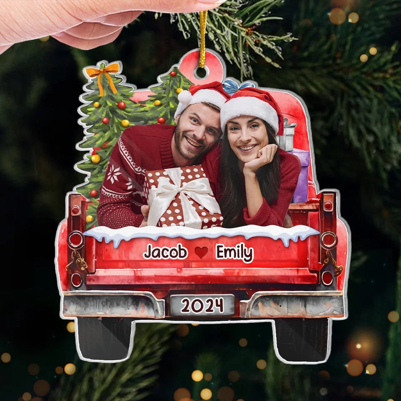 Custom Photo You And I Are The Perfect Christmas Story - Couple Personalized Custom Ornament - Acrylic Custom Shaped - Christmas Gift For Husband Wife, Anniversary