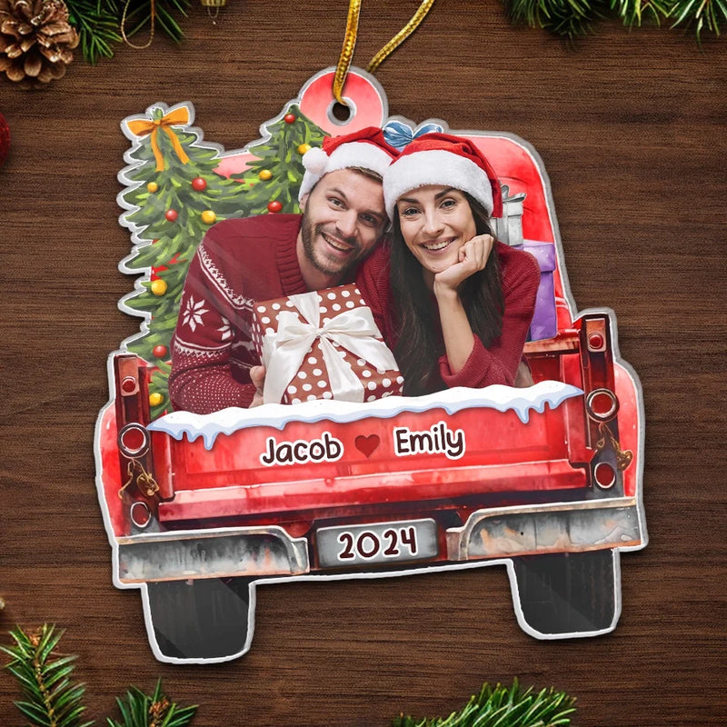 Custom Photo You And I Are The Perfect Christmas Story - Couple Personalized Custom Ornament - Acrylic Custom Shaped - Christmas Gift For Husband Wife, Anniversary