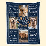 Custom Photo Thanks For Everything, I Had A Great Time - Memorial Personalized Custom Blanket - Sympathy Gift For Pet Owners, Pet Lovers