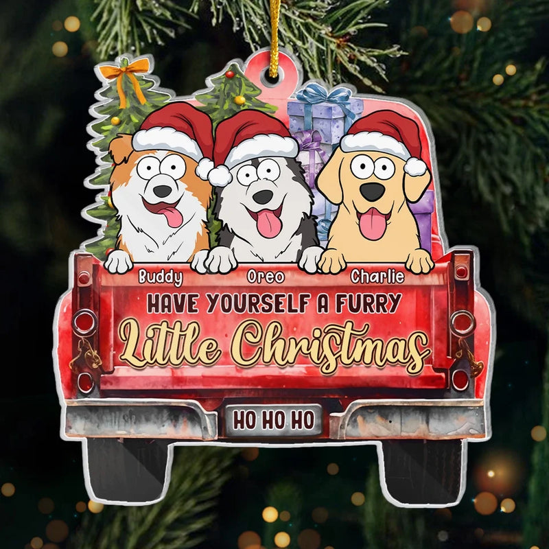 Your Paws Bring Magic To My Christmas Season - Dog & Cat Personalized Custom Ornament - Acrylic Custom Shaped - Christmas Gift For Pet Owners, Pet Lovers