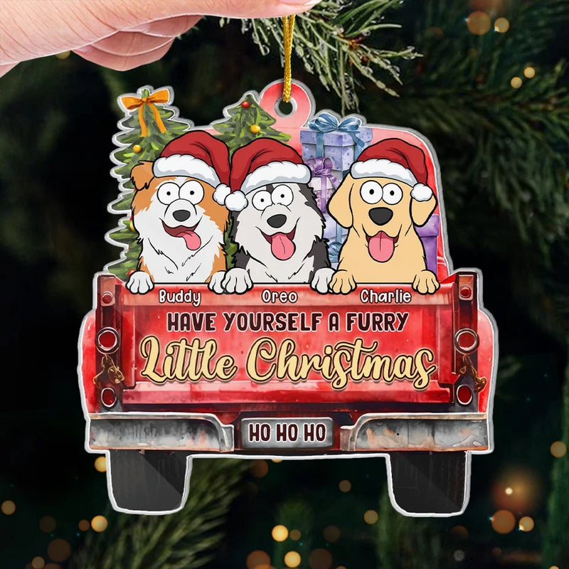 Your Paws Bring Magic To My Christmas Season - Dog & Cat Personalized Custom Ornament - Acrylic Custom Shaped - Christmas Gift For Pet Owners, Pet Lovers