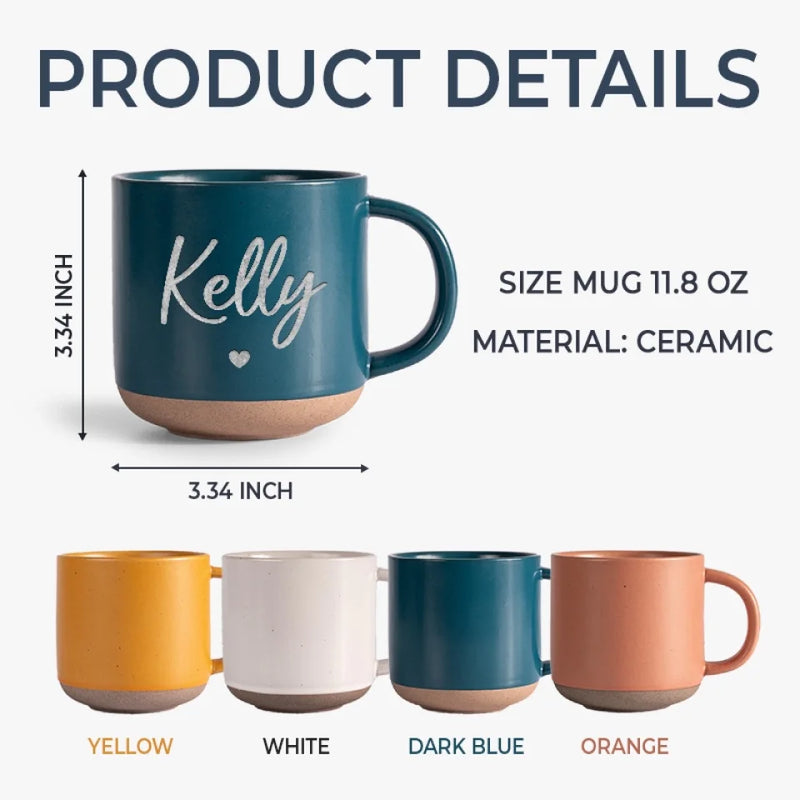 Every Sip Is A Reminder Of Our Special Bond - Bestie Personalized Custom Pottery Mug - Gift For Best Friends, BFF, Sisters