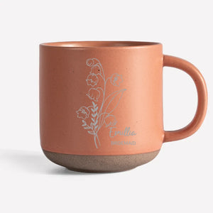 Sprinkling Some Floral Magic On Every Sip - Bestie Personalized Custom Pottery Mug - Gift For Best Friends, BFF, Sisters