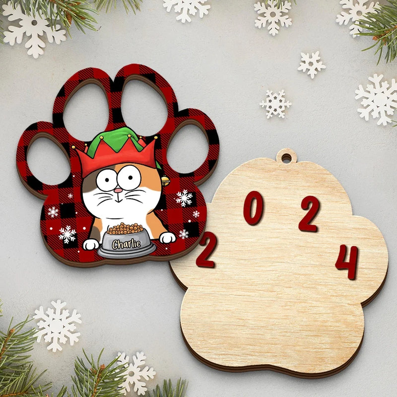 It's The Most Beautiful Time Of The Year - Dog & Cat Personalized Custom Shaped 2 Layered Wood Christmas Ornament - Christmas Gift For Pet Owners, Pet Lovers