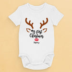 Custom Name My First Christmas Gifts for Baby - Personalized Baby Onesies