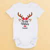 Our Little Reindeer Is Ready For Their First Sleigh Ride - Family Personalized Custom Baby Onesie - Christmas Gift For Baby Kids, Newborn Baby