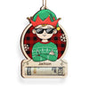 Love Grows Best In A Happy Family - Family Personalized Custom Ornament, Money Holder - Wood Custom Shaped -  Christmas Gift For Family Members