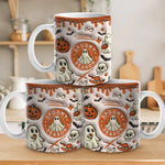 A Haunted Home Is A Happy Home - Family 3D Inflated Effect Printed Mug - Halloween Gift For Family Members