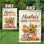 Abuela's Little Pumpkins - Family Personalized Custom Flag - Gift For Grandma
