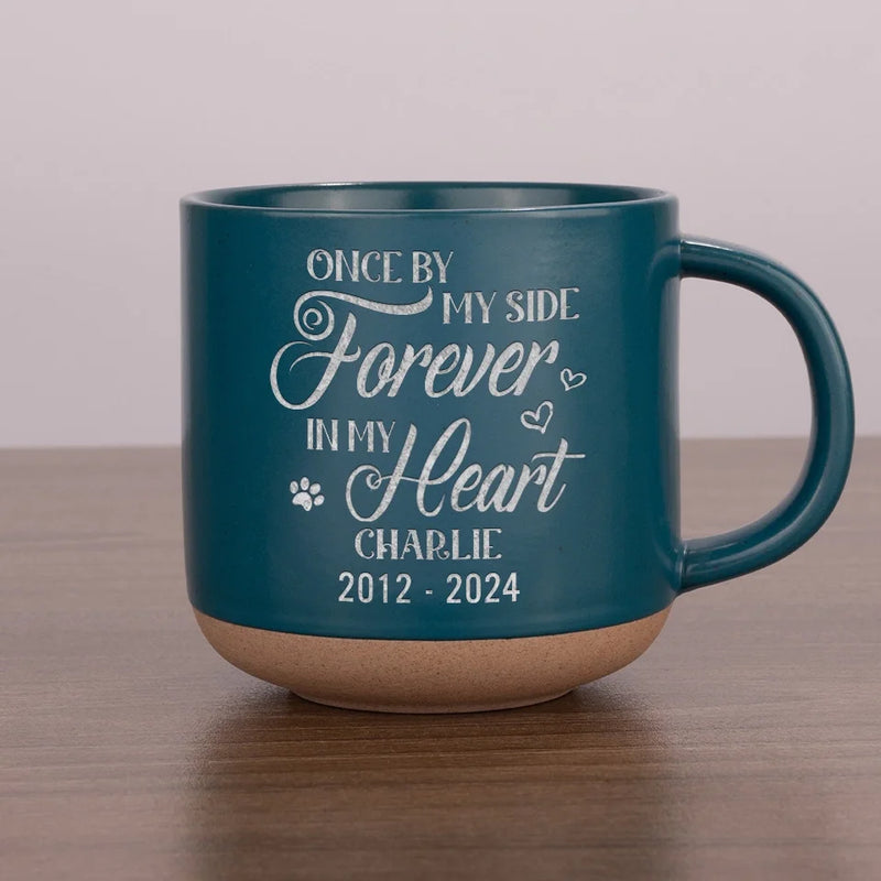 The Moment Your Heart Stopped, Mine Changed Forever - Memorial Personalized Custom Pottery Mug - Sympathy Gift For Pet Owners, Pet Lovers