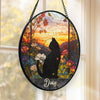 My Purr You Will Miss, But I’m Still Here - Memorial Personalized Custom Stained Glass Window Hanging Suncatcher - Sympathy Gift For Pet Owners, Pet Lovers