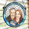 Custom Photo Every Day With You Is The Best Day Of My Life - Couple Personalized Window Hanging Suncatcher - Gift For Husband Wife, Anniversary