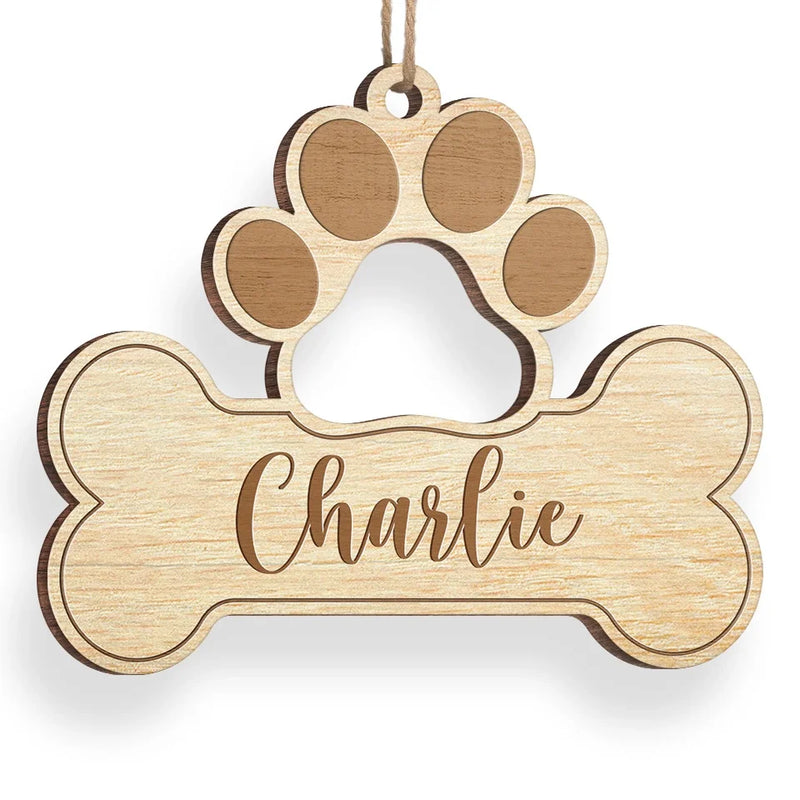 A Thoughtful Gift For Anyone Who Loves Their Four Legged Family - Dog & Cat Personalized Custom Ornament - Wood Custom Shaped - Christmas Gift For Pet Owners, Pet Lovers
