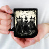 There's A Little Witch In All Of Us - Bestie Personalized Custom Black Mug - Halloween Gift For Best Friends, BFF, Sisters