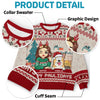 Rockin' Around The Christmas Tree, With My Pet And Me - Dog & Cat Personalized Custom Ugly Sweatshirt - Unisex Wool Jumper - Christmas Gift For Pet Owners, Pet Lovers