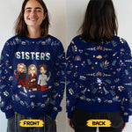 Custom Name Sisters Gifts for Women - Personalized Sweatshirt
