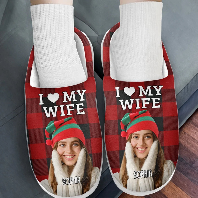 Custom Photo A Sweet Reminder Of Your Bond Every Time You Slip Them On - Couple Personalized Custom Fluffy Slippers - Christmas Gift For Husband Wife, Anniversary