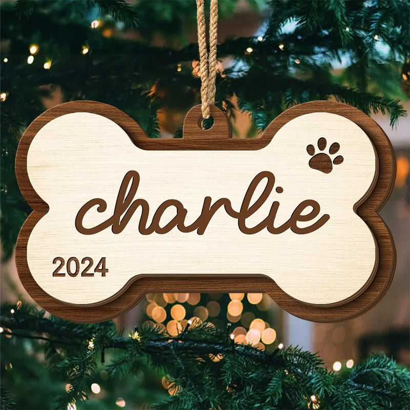 This Ornament Captures The Spirit Of Togetherness With Pets - Dog & Cat Personalized Custom Shaped 2 Layered Wood Christmas Ornament - Christmas Gift For Pet Owners, Pet Lovers