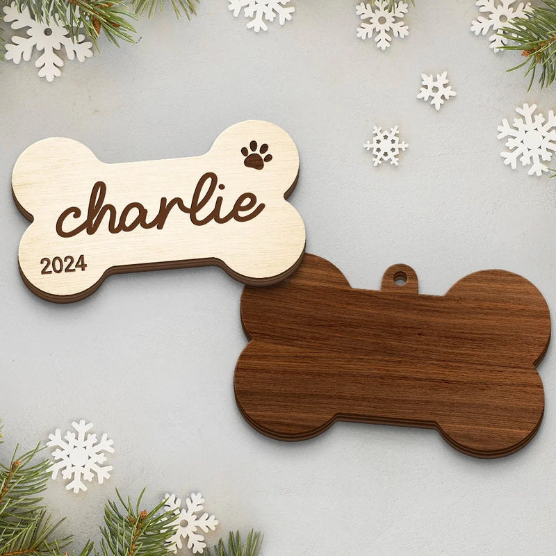 This Ornament Captures The Spirit Of Togetherness With Pets - Dog & Cat Personalized Custom Shaped 2 Layered Wood Christmas Ornament - Christmas Gift For Pet Owners, Pet Lovers