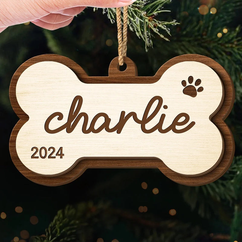 This Ornament Captures The Spirit Of Togetherness With Pets - Dog & Cat Personalized Custom Shaped 2 Layered Wood Christmas Ornament - Christmas Gift For Pet Owners, Pet Lovers