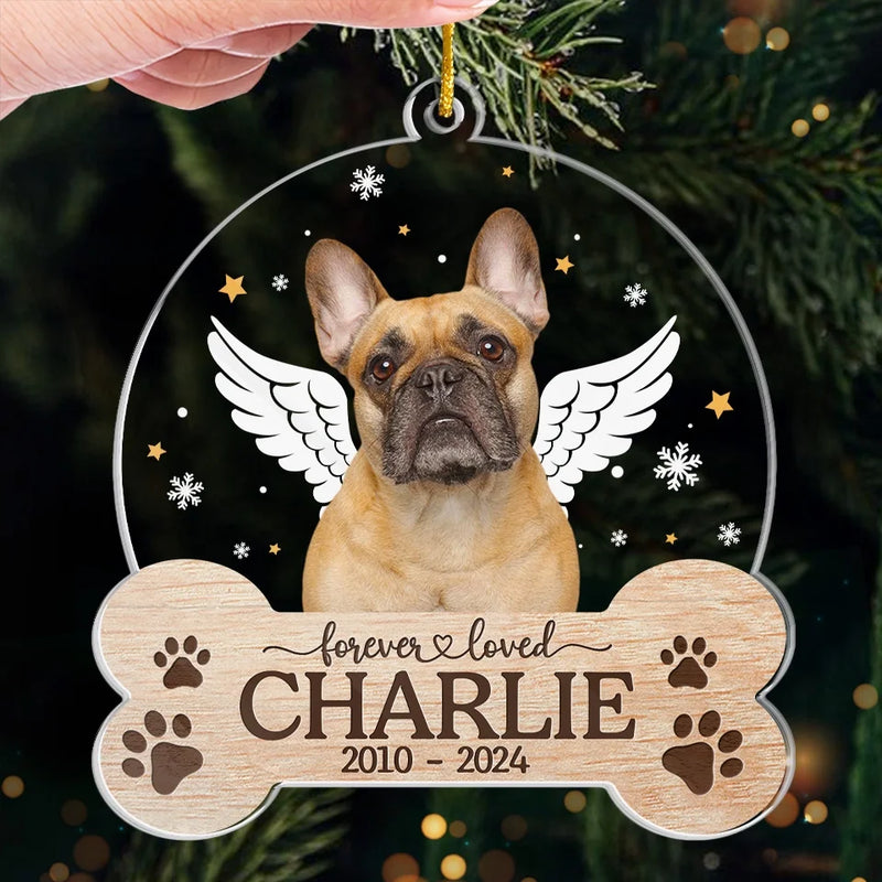 Custom Photo Memories With You Last A Lifetime - Memorial Personalized Custom Ornament - Acrylic Custom Shaped - Sympathy Gift, Christmas Gift For Pet Owners, Pet Lovers