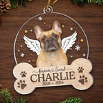 Custom Photo Memories With You Last A Lifetime - Memorial Personalized Custom Ornament - Acrylic Custom Shaped - Sympathy Gift, Christmas Gift For Pet Owners, Pet Lovers