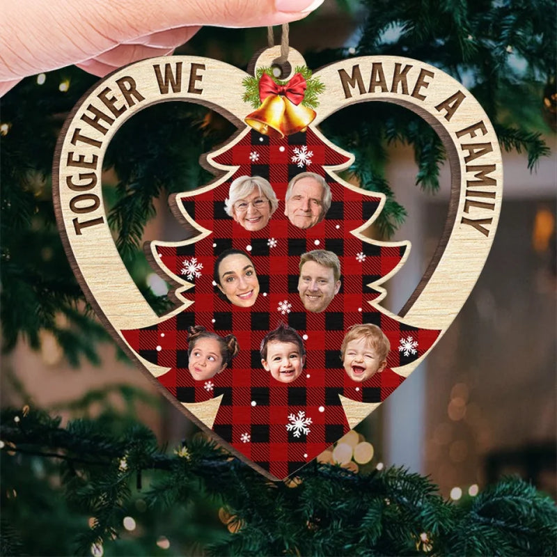 Custom Photo Love The Giver More Than The Gift - Family Personalized Custom Ornament - Wood Custom Shaped - Christmas Gift For Family Members