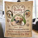 Custom Photo Sometimes The Smallest Things Take Up The Most Room In Your Heart - Memorial Personalized Custom Blanket - Sympathy Gift For Pet Owners, Pet Lovers