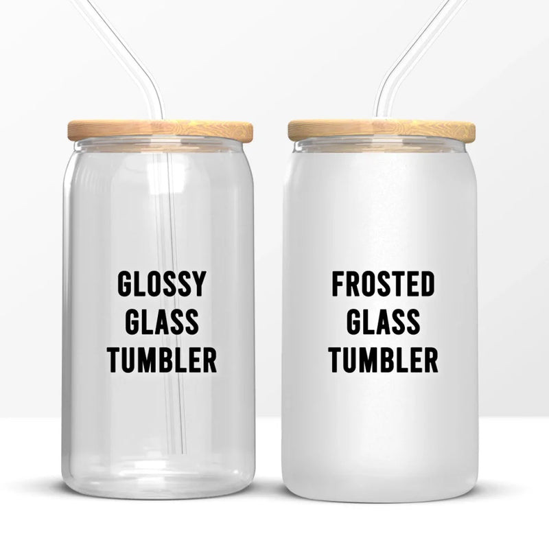 A Mother's Treasure Is Her Daughter - Family Personalized Custom Glass Cup, Iced Coffee Cup - Gift For Mom, Daughter