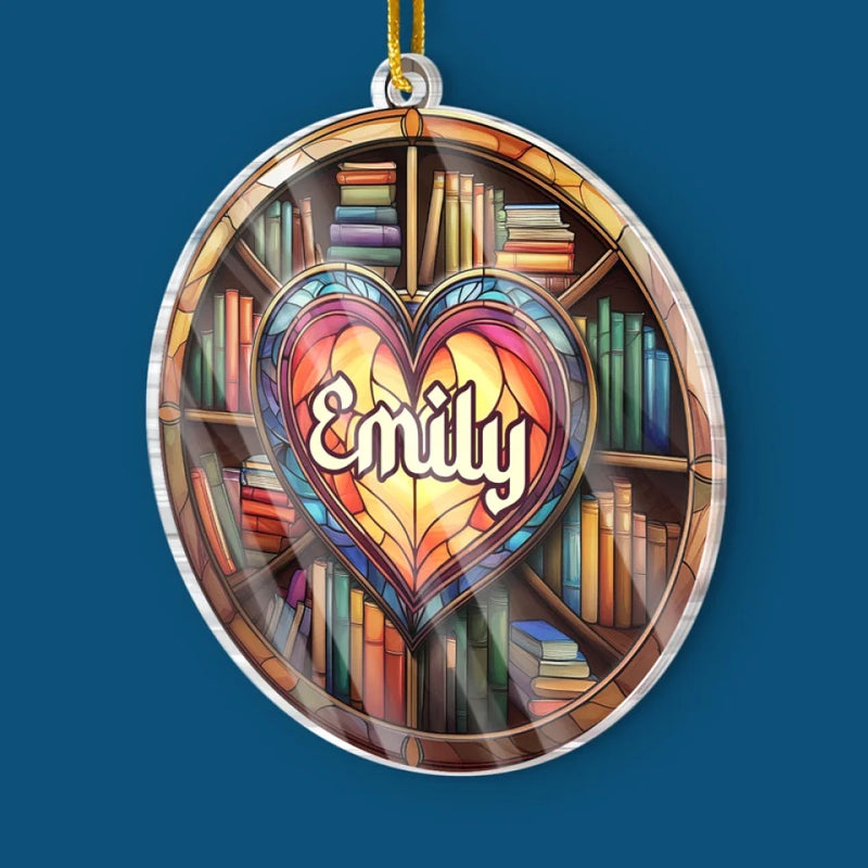 Let These Books Be Your Guide - Personalized Custom Ornament - Acrylic Custom Shaped - Christmas Gift For Book Lovers