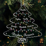 Custom Name Christmas Gifts for Besties - Personalized Ornament