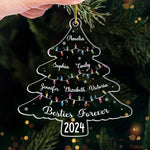 Custom Name Christmas Gifts for Besties - Personalized Ornament