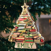 Snow Is Falling Books Are Calling - Personalized Custom Ornament - Wood Custom Shaped - Christmas Gift For Book Lovers